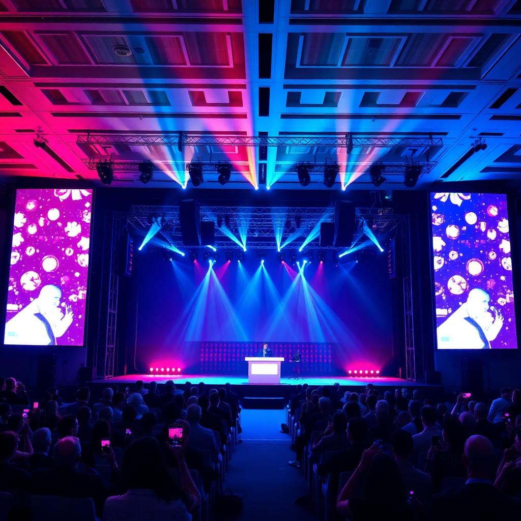 Corporate conference stage